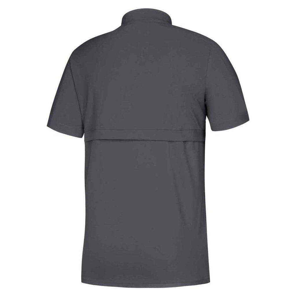 adidas Men's Grey Five/Grey Game Mode Short Sleeve Quarter Zip
