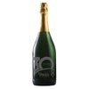 A+ Wines Green Etched CA Champagne Sparkling Wine with No Color Fill