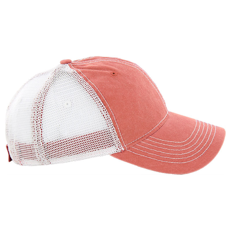 AHEAD Nantucket Red/White Pigment Dyed Mesh Cap