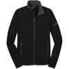 Eddie Bauer Men's Black Full-Zip Vertical Fleece Jacket