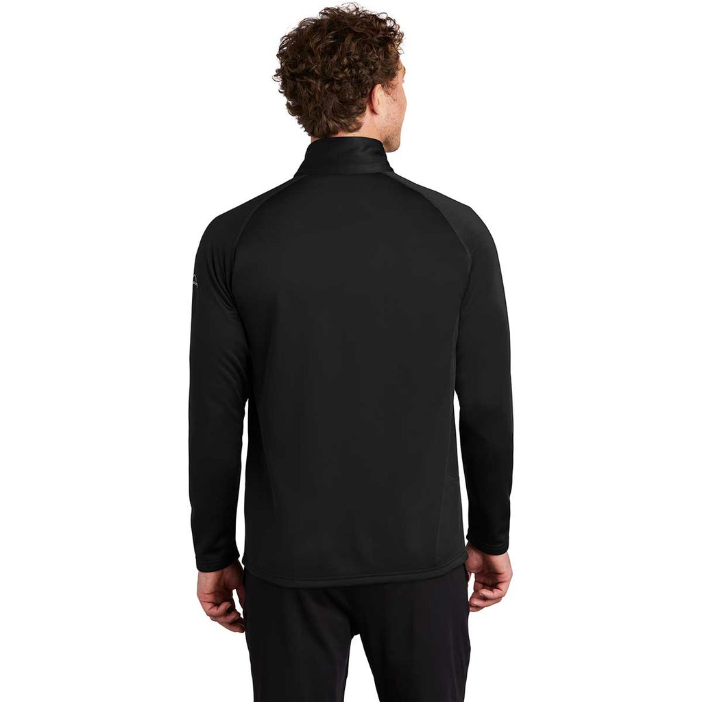 Eddie Bauer Men's Black Smooth Fleece Base Layer Full-Zip