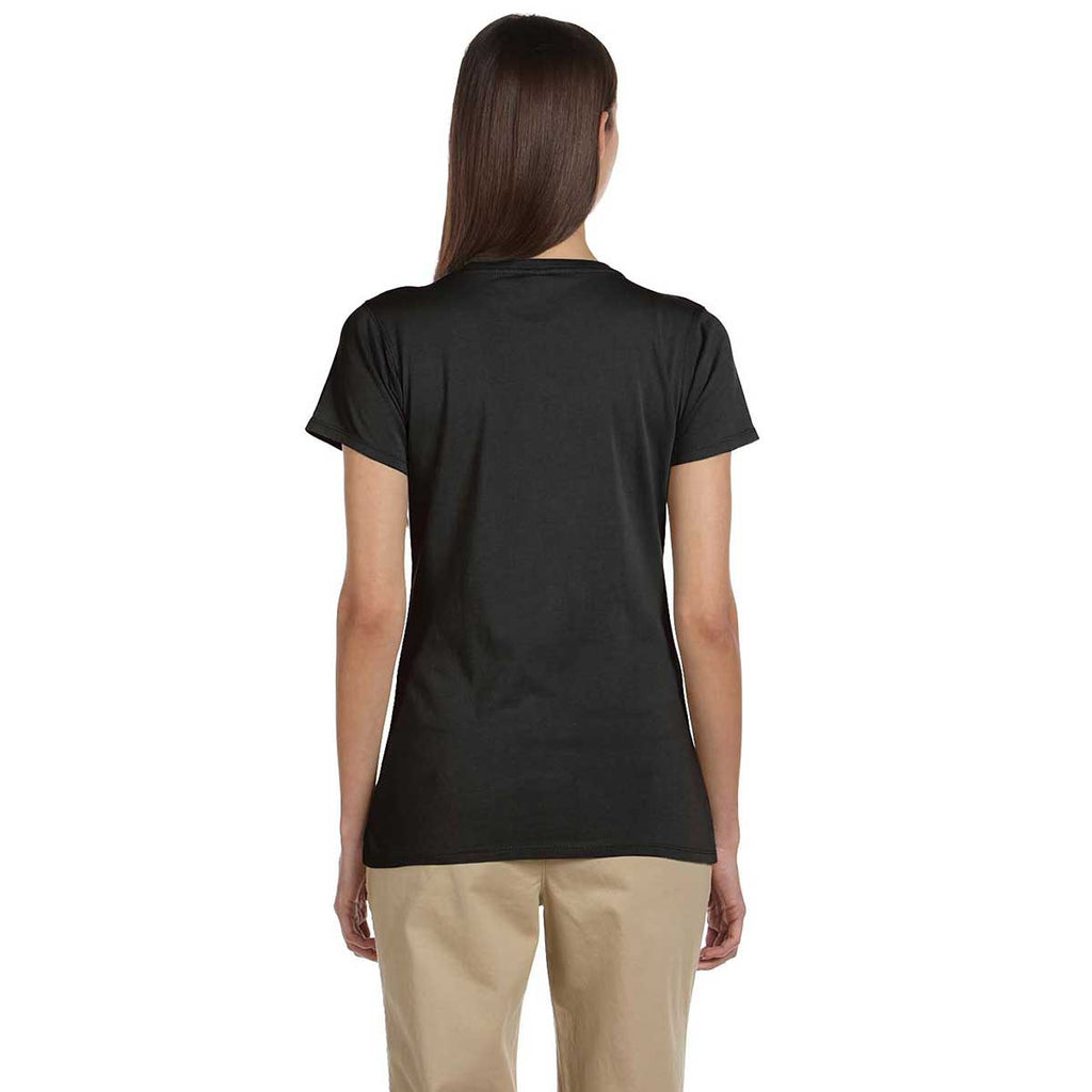 Econscious Women's Black Organic Cotton Short-Sleeve V-Neck T-Shirt