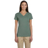 Econscious Women's Blue Sage Organic Cotton Short-Sleeve V-Neck T-Shirt
