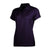 BAW Women's Purple Eco Cool Tek Short Sleeve Polo