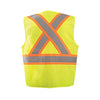 OccuNomix Men's Yellow High Visibility Two-Tone Surveyor X Back Mesh Vest