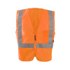 OccuNomix Men's Orange Mesh X Back Vest with Zipper