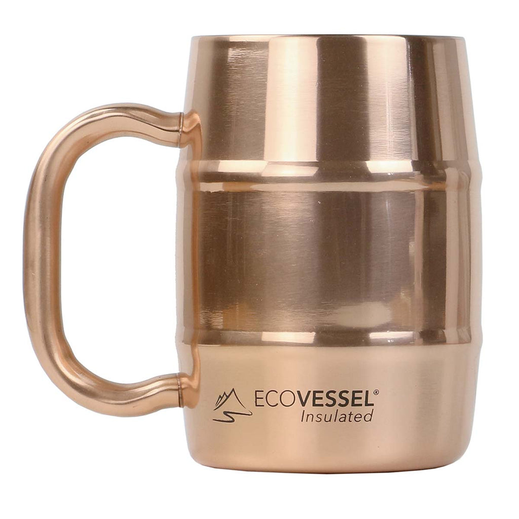 EcoVessel Copper 16 oz Barrel Mug