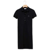 Lacoste Women's Black Short Sleeve Stretch Cotton Mini Pique Polo Dress