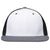 Pacific Headwear White/Black/Graphite Premium M2 Performance Trucker FlexFit Cap