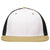 Pacific Headwear White/Black/Vegas Premium M2 Performance Trucker FlexFit Cap