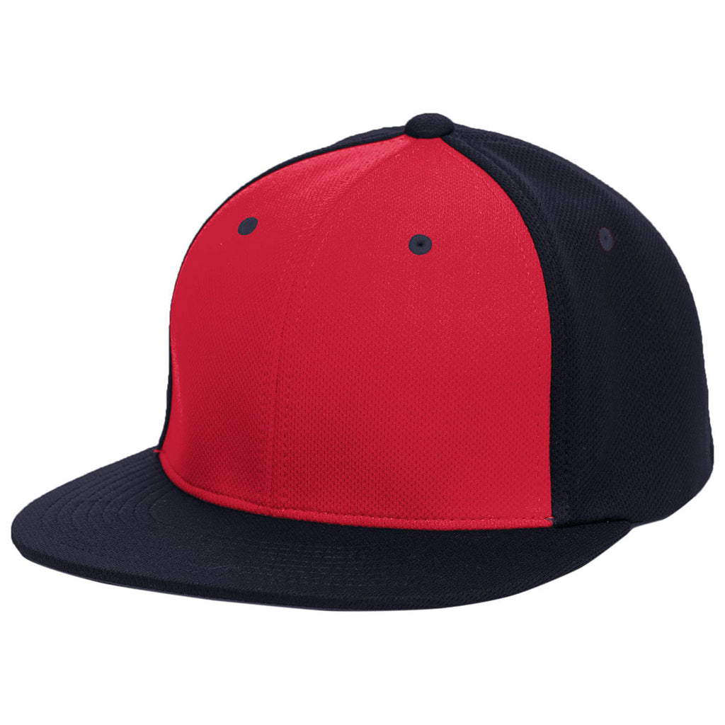 Pacific Headwear Red/Navy/Navy Premium P-Tec FlexFit Cap