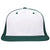Pacific Headwear White/Dark Green/Dark Green Premium P-Tec FlexFit Cap