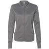 Independent Trading Co. Women's Gunmetal Heather Poly-Tech Full-Zip Track Jacket