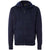 Independent Trading Co. Men's Classic Navy Poly-Tech Hooded Full-Zip Sweatshirt