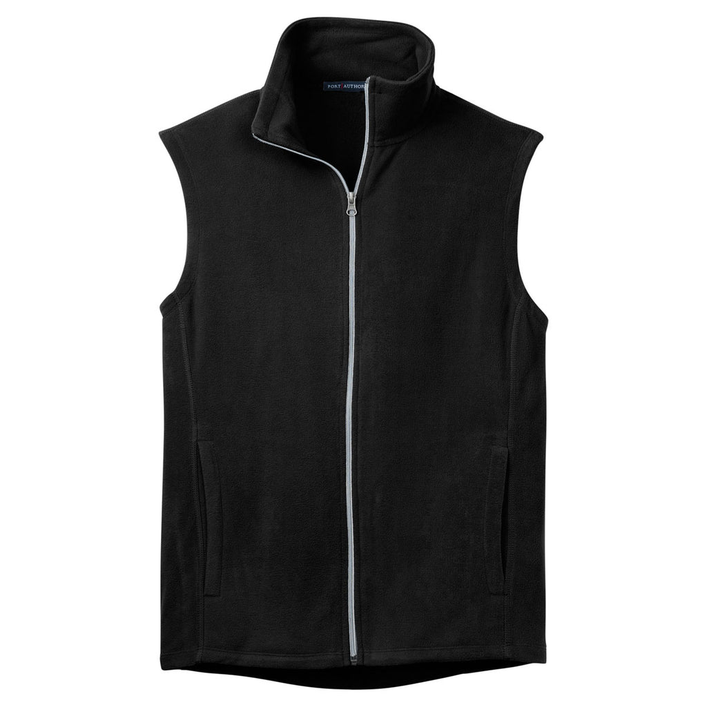 Port Authority Men's Black Microfleece Vest
