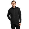 Port Authority Men's Deep Black Grid Fleece Jacket