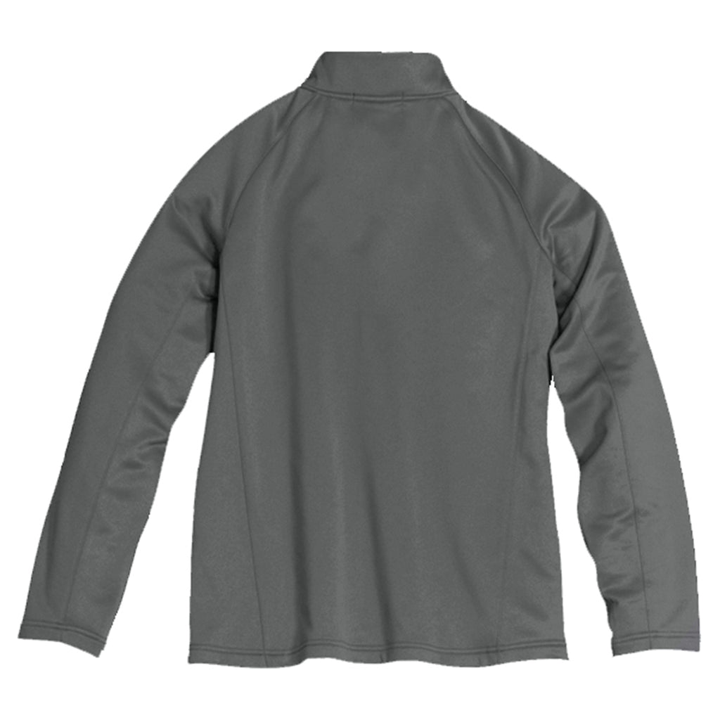 Sport-Tek Men's Dark Smoke Grey/Black Sport-Wick 1/4-Zip Fleece Pullover