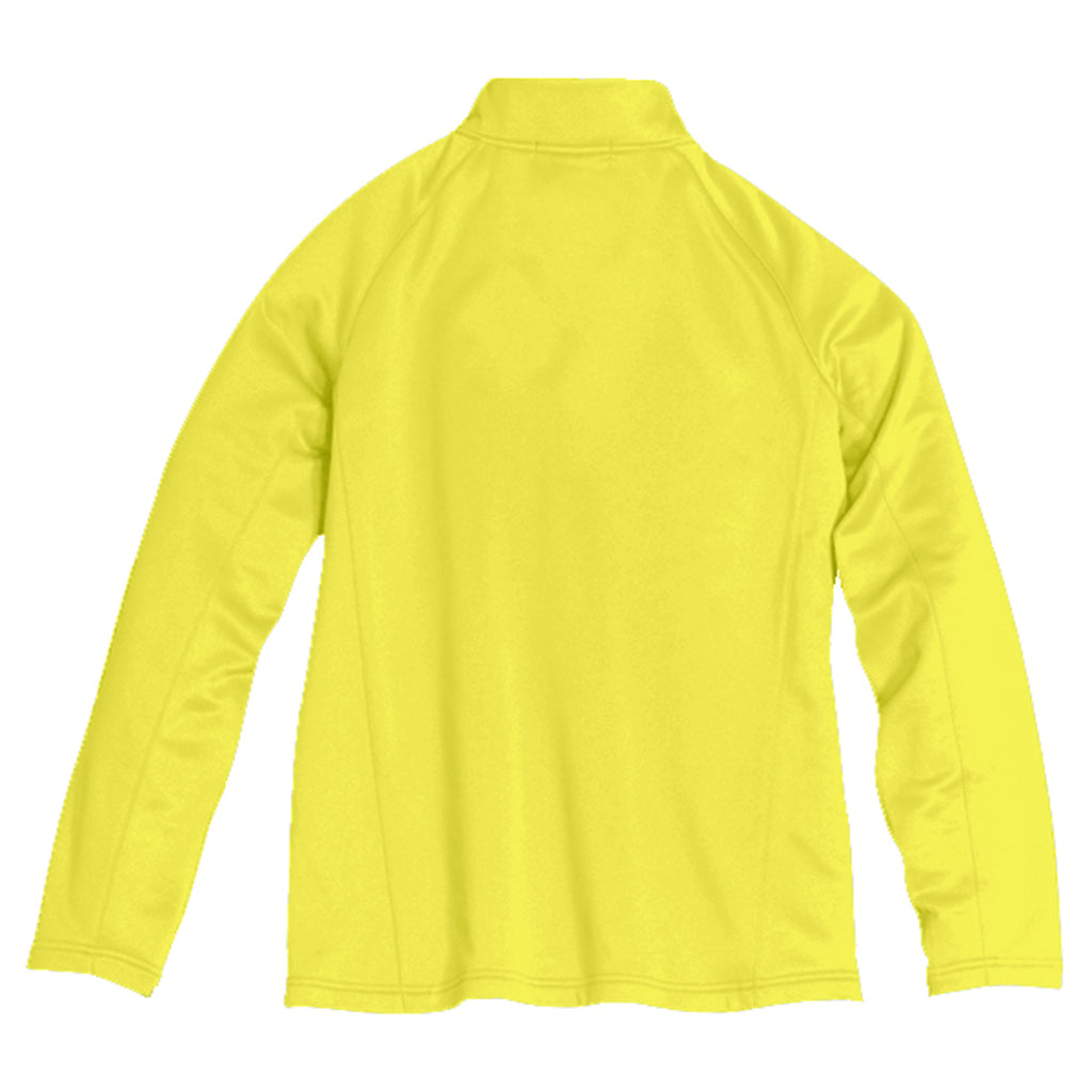 Sport-Tek Men's Safety Yellow/Black Sport-Wick 1/4-Zip Fleece Pullover