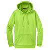 Sport-Tek Men's Lime Shock Sport-Wick Fleece Hooded Pullover