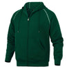 BAW Dark Green Full Zip Hooded Fleece Sweatshirt