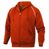 BAW Orange Full Zip Hooded Fleece Sweatshirt