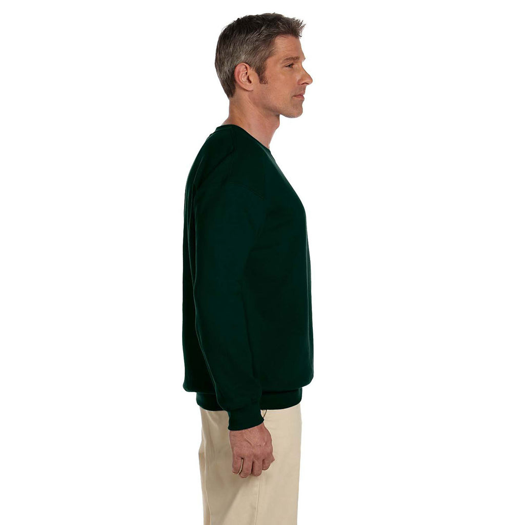 Hanes Men's Deep Forest 9.7 oz. Ultimate Cotton 90/10 Fleece Crew