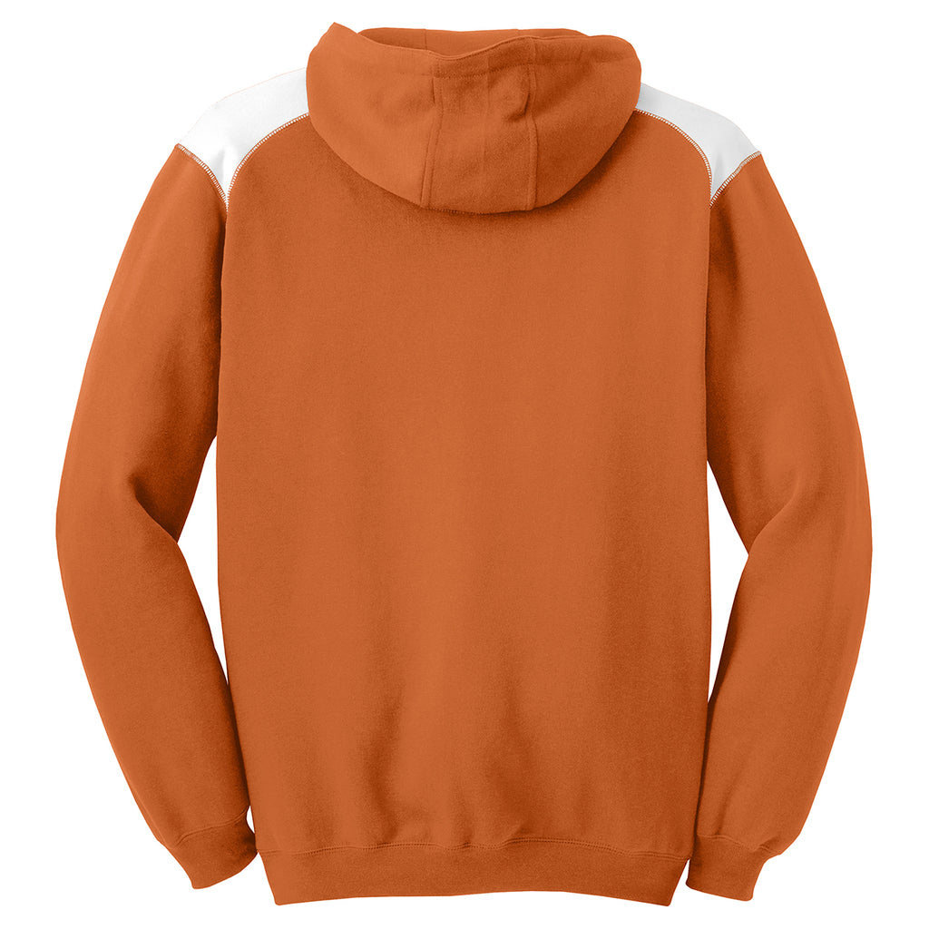 Sport-Tek Men's Texas Orange Pullover Hooded Sweatshirt with Contrast