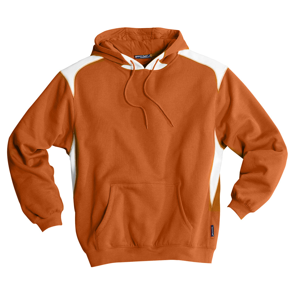 Sport-Tek Men's Texas Orange Pullover Hooded Sweatshirt with Contrast