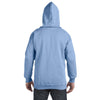 Hanes Men's Light Blue 9.7 oz. Ultimate Cotton 90/10 Full-Zip Hood