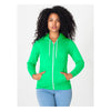 American Apparel Unisex Neon Green Flex Fleece Zip Hoodie