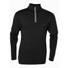 BAW Men's Black 1/4 Zip Comfort Weight Sweatshirt