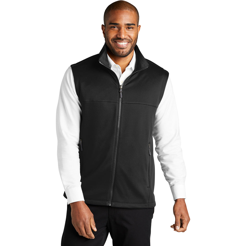 Port Authority Men's Deep Black Collective Smooth Fleece Vest
