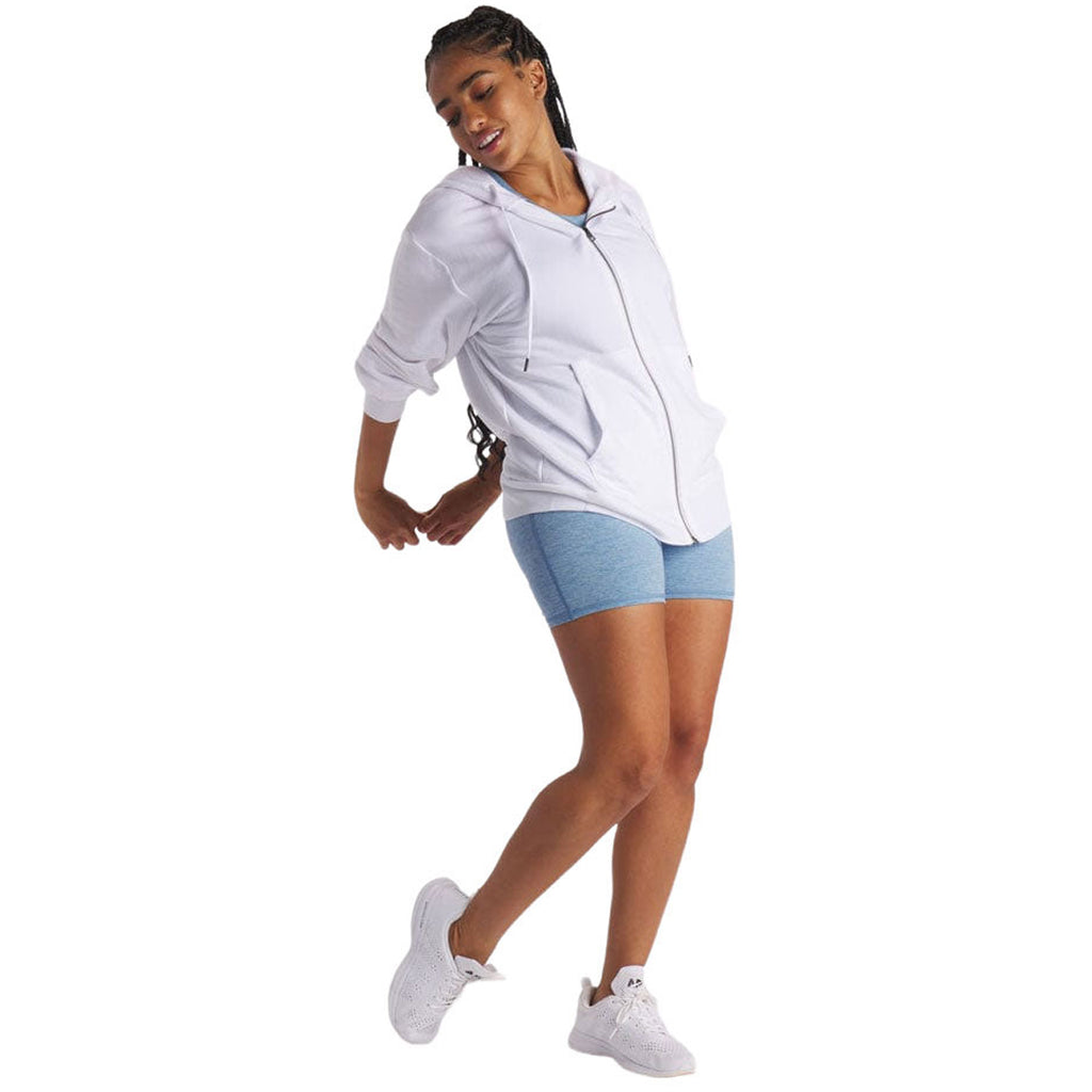 Feat Women's White TreeCell Plush Zip Hoodie