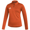 adidas Women's Team Orange/White Under The Lights Long Sleeve Woven 1/4 Zip
