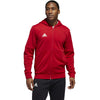 adidas Men's Team Power Red Melange/White Team Issue Full Zip Jacket