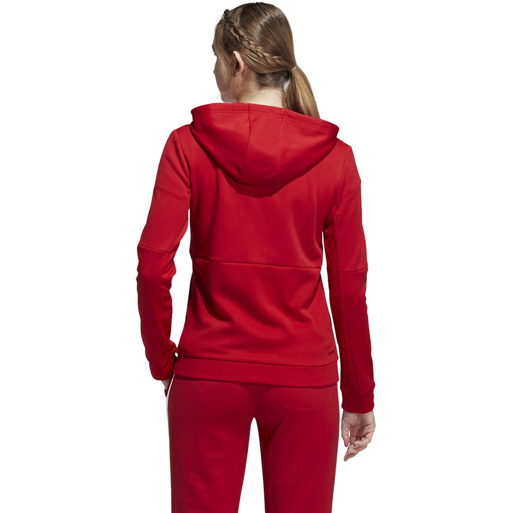 adidas Women's Team Power Red/White Team Issue Full Zip Jacket
