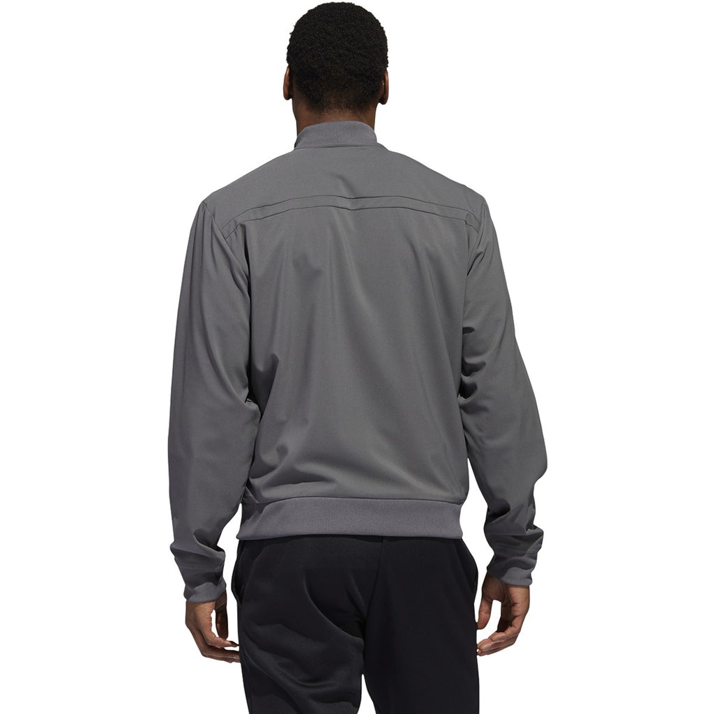 adidas Men's Grey Five/White Under The Lights Woven Bomber Jacket