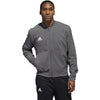 adidas Men's Grey Five/White Under The Lights Woven Bomber Jacket
