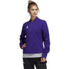 adidas Women's Team Collegiate Purple/White Under The Lights Long Sleeve Woven 1/4 Zip