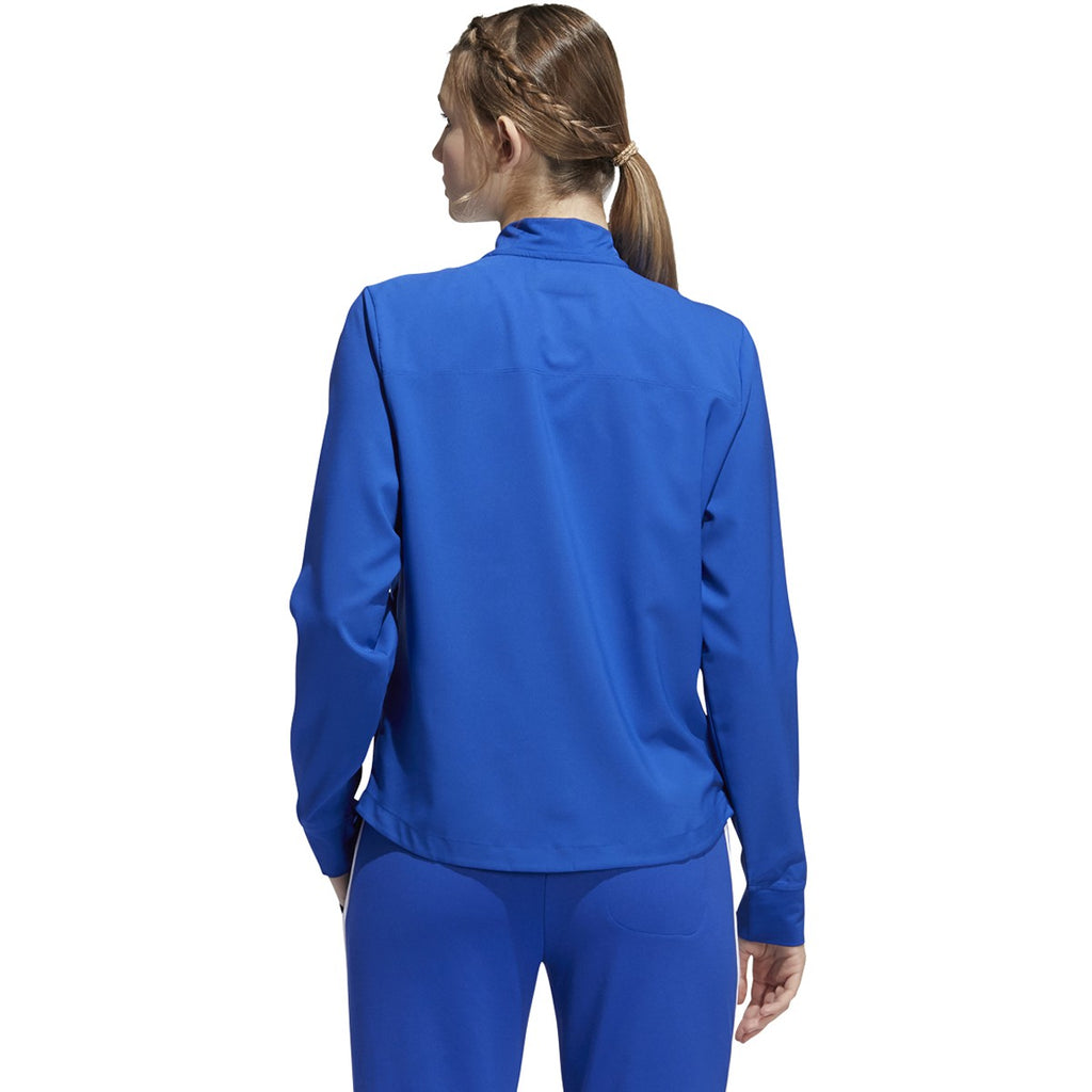 adidas Women's Team Royal Blue/White Under The Lights Long Sleeve Woven 1/4 Zip
