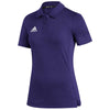 adidas Women's Team Collegiate Purple/White Under The Lights Coaches Polo