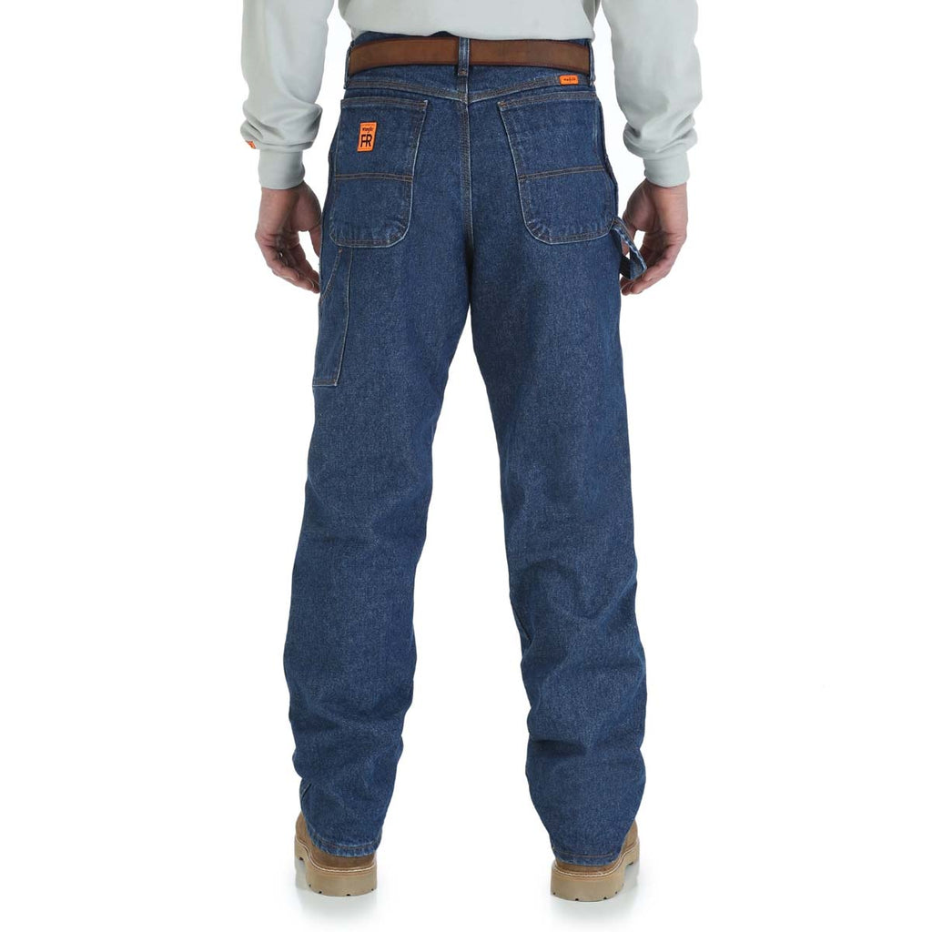 Wrangler Men's Dark Wash Flame Resistant Carpenter Jeans