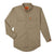Wrangler Men's Khaki Riggs Workwear Flame Resistant Long Sleeve Work Shirt