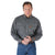 Wrangler Men's Slate Grey Riggs Workwear Flame Resistant Long Sleeve Work Shirt