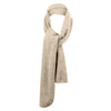Port Authority Oatmeal Heather/Brown Heathered Knit Scarf