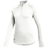 adidas Women's White Aeroready Printed Long Sleeve Polo