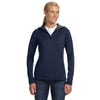 Russell Athletic Women's Navy Tech Fleece Quarter-Zip Pullover Hood