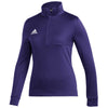 adidas Women's Team Collegiate Purple/White Team Issue 1/4 Zip