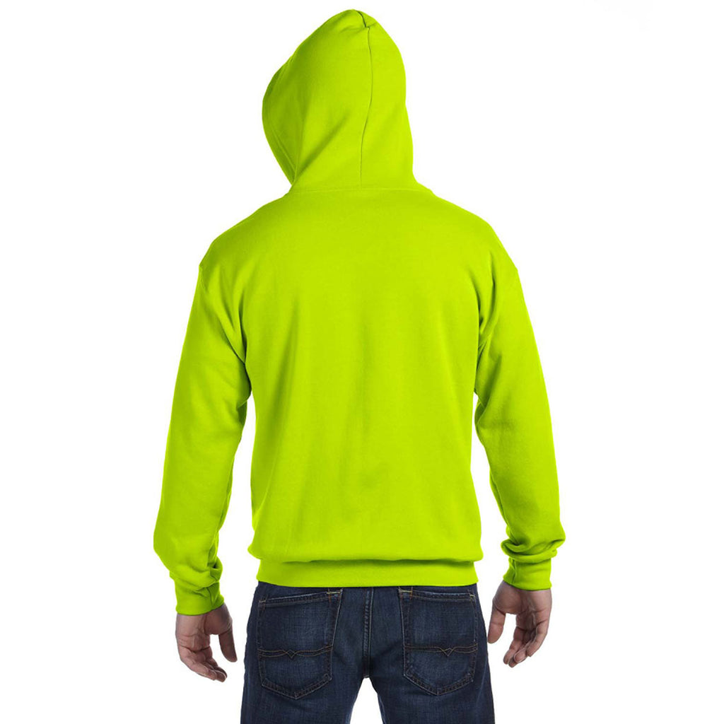 Gildan Unisex Safety Green Heavy Blend 50/50 Full Zip Hoodie
