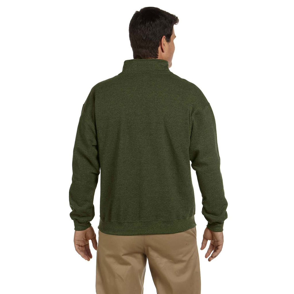 Gildan Men's Moss Heavy Blend 8 oz. Vintage Cadet Collar Sweatshirt